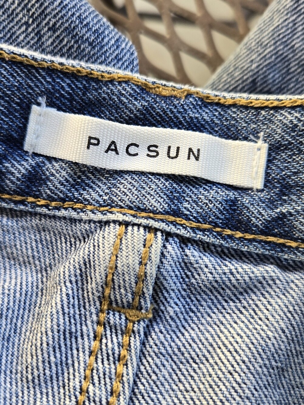 Pac Sun Dad Jeans Vintage-Style Distressed Light Blue Women’s Jeans - Picture 8 of 11